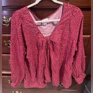 Ava & Vic red top, size 2x